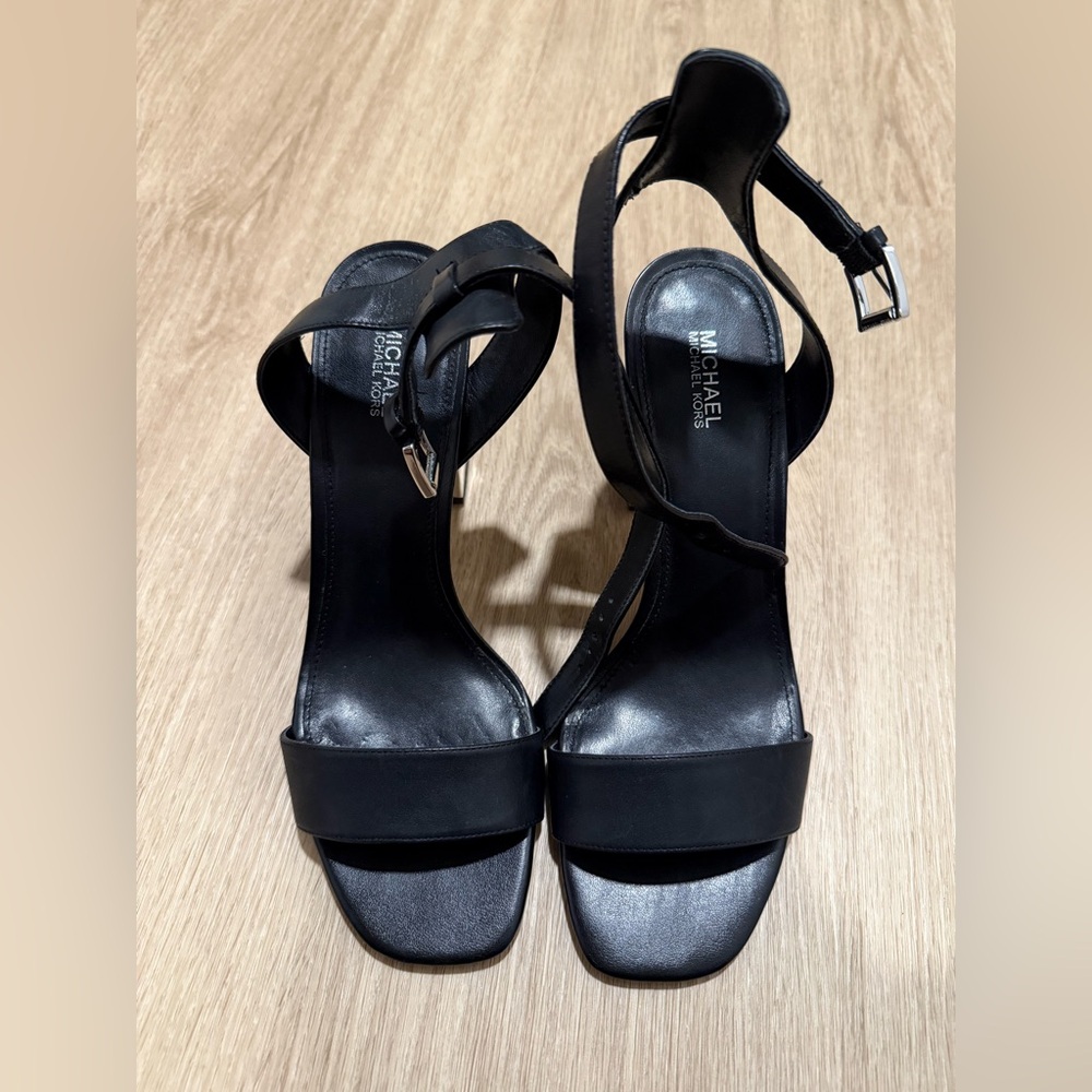 MICHAEL Michael Kors Black Strappy Heels